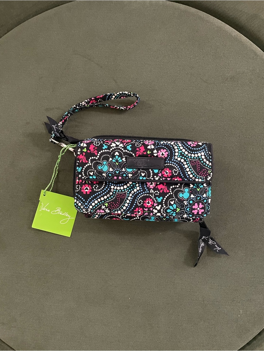 BNWT Vera Bradley Disney Floral Print Wristlet